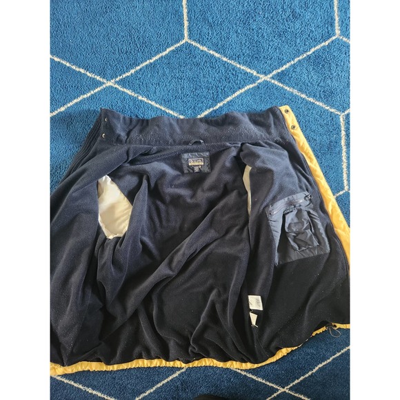 Y2k Vintage B.U.M Equipment Yellow Puffer Ski/Winter Jacket LG - Picture 13 of 13